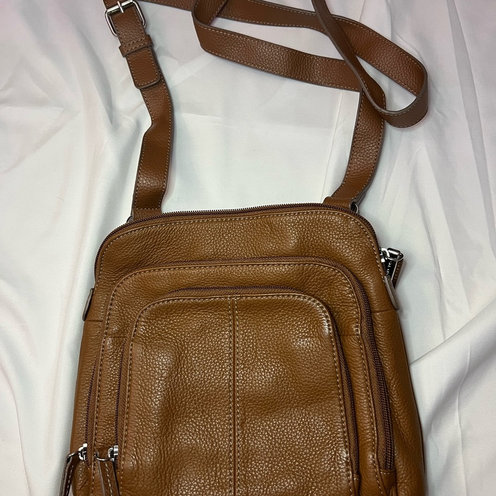 Brown Leather Crossbody Bag